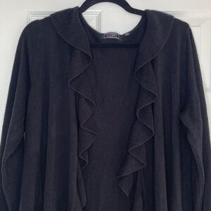 Women’s black flowy cardigan/sweater